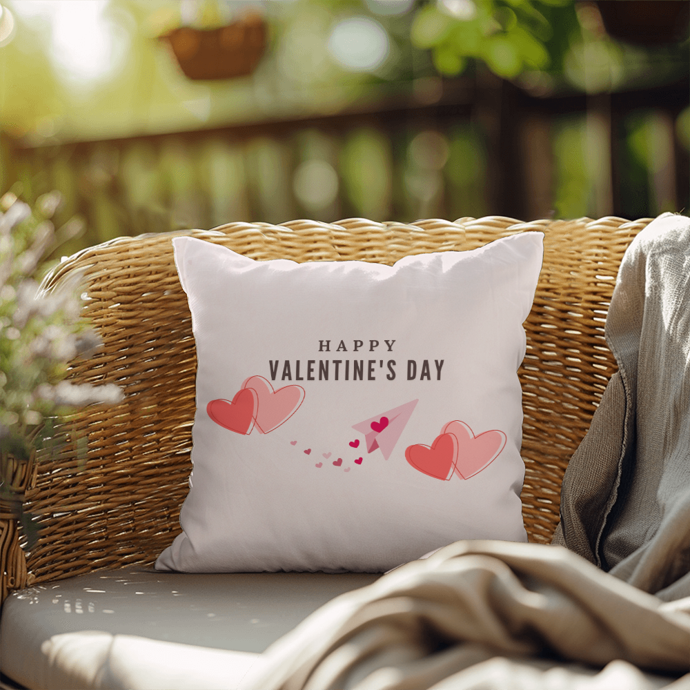 Personalize Valentines Day Indoor/Outdoor Pillow  1