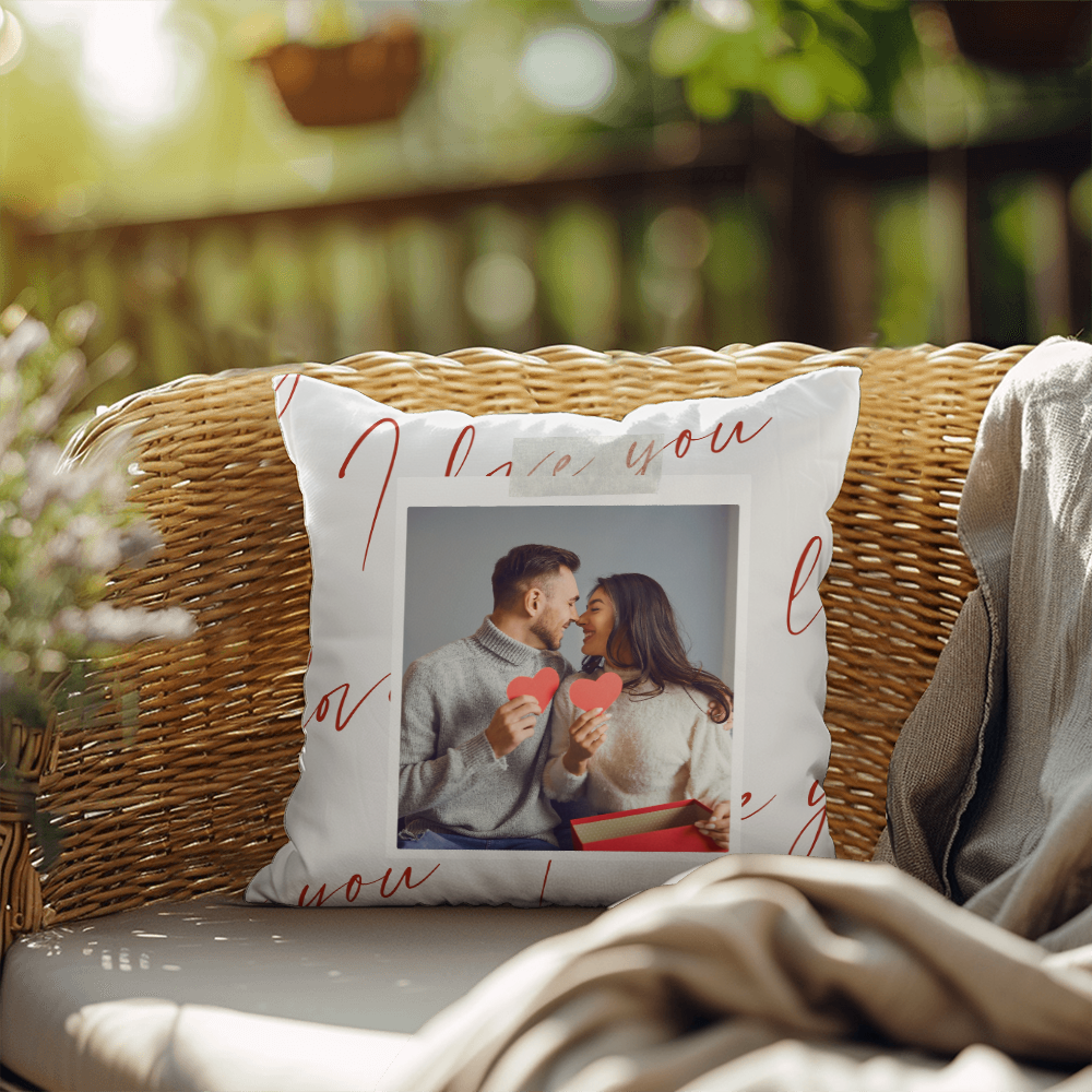 Personalize Valentines Day Indoor/Outdoor Pillow  3