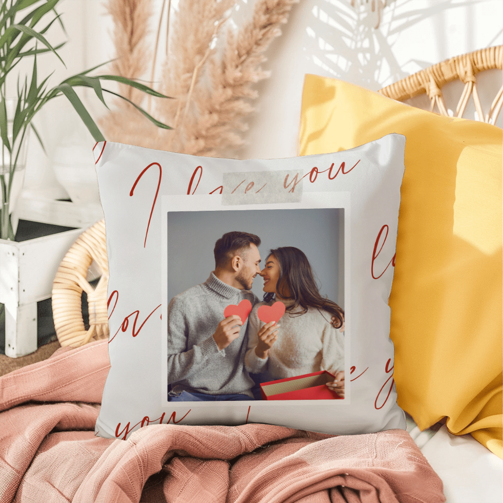 Personalize Valentines Day Indoor/Outdoor Pillow  3
