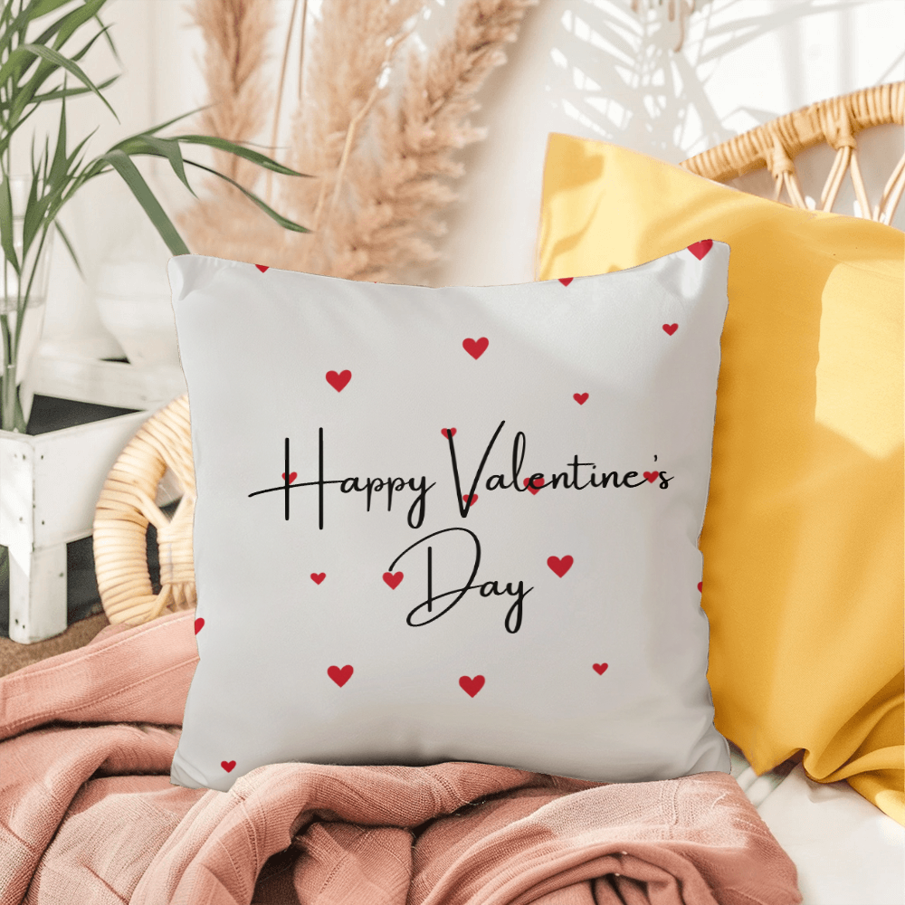 Personalize Valentines Day Indoor/Outdoor Pillow  2