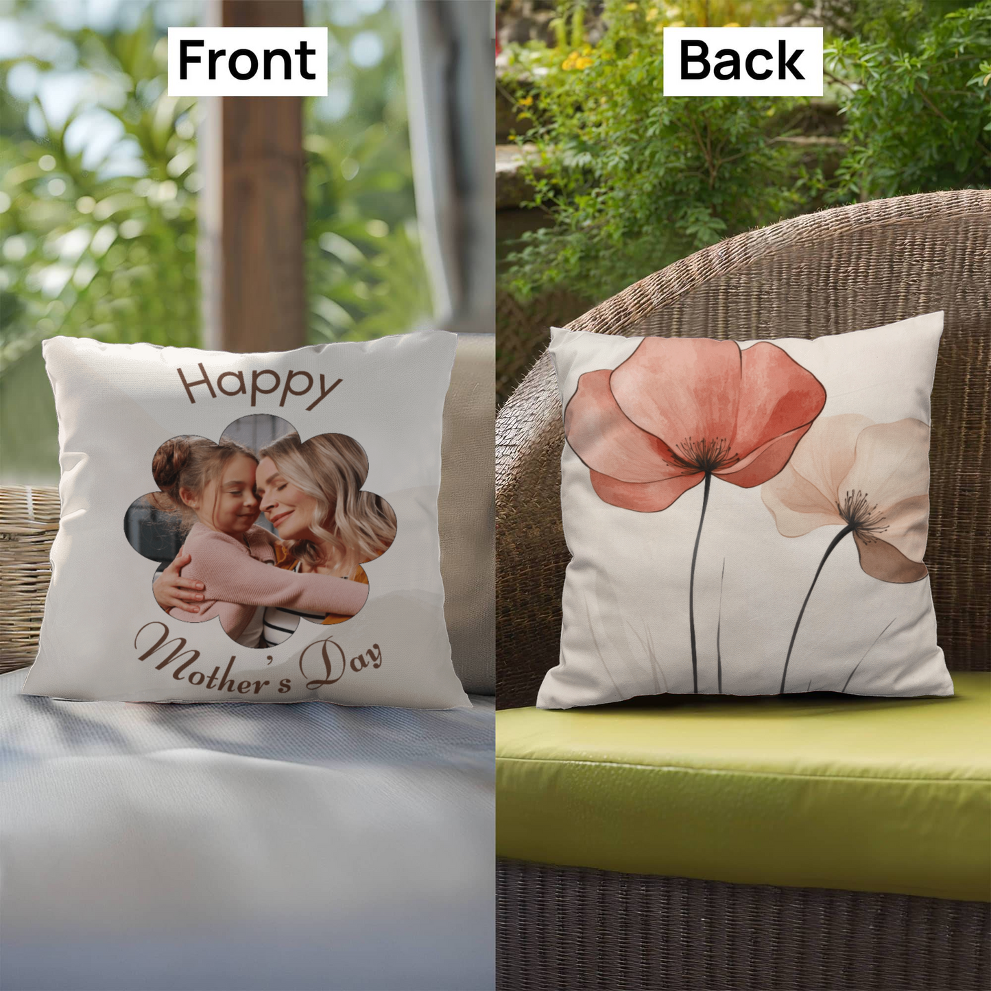 Personalize Mothers Day Indoor/Outdoor Pillow 4