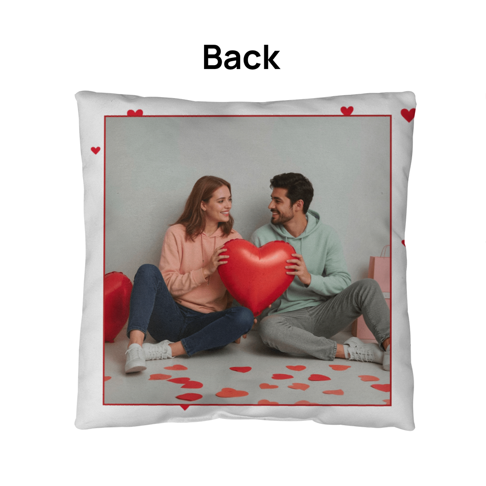 Personalize Valentines Day Indoor/Outdoor Pillow  2