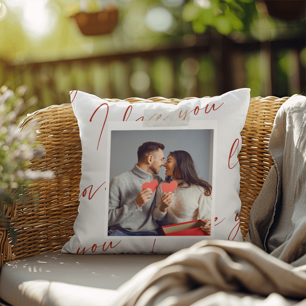 Personalize Valentines Day Indoor/Outdoor Pillow  3