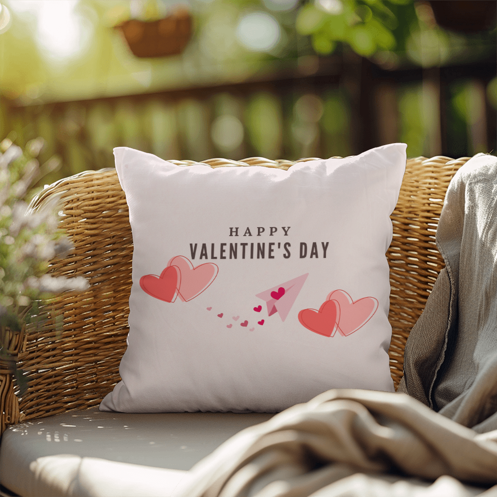 Personalize Valentines Day Indoor/Outdoor Pillow  1