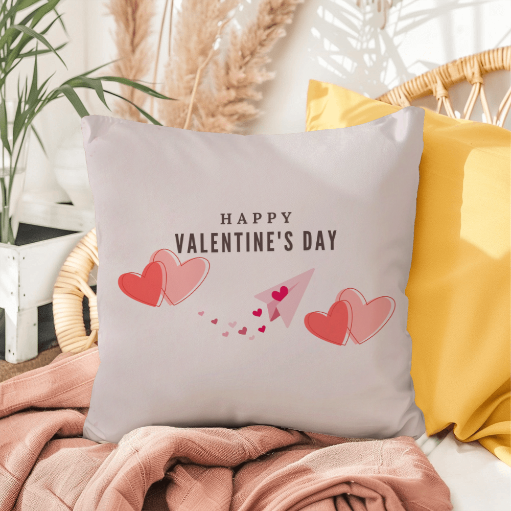 Personalize Valentines Day Indoor/Outdoor Pillow  1