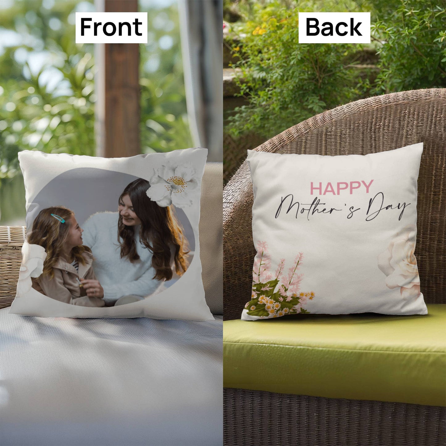Personalize Mothers Day Indoor/Outdoor Pillow  2