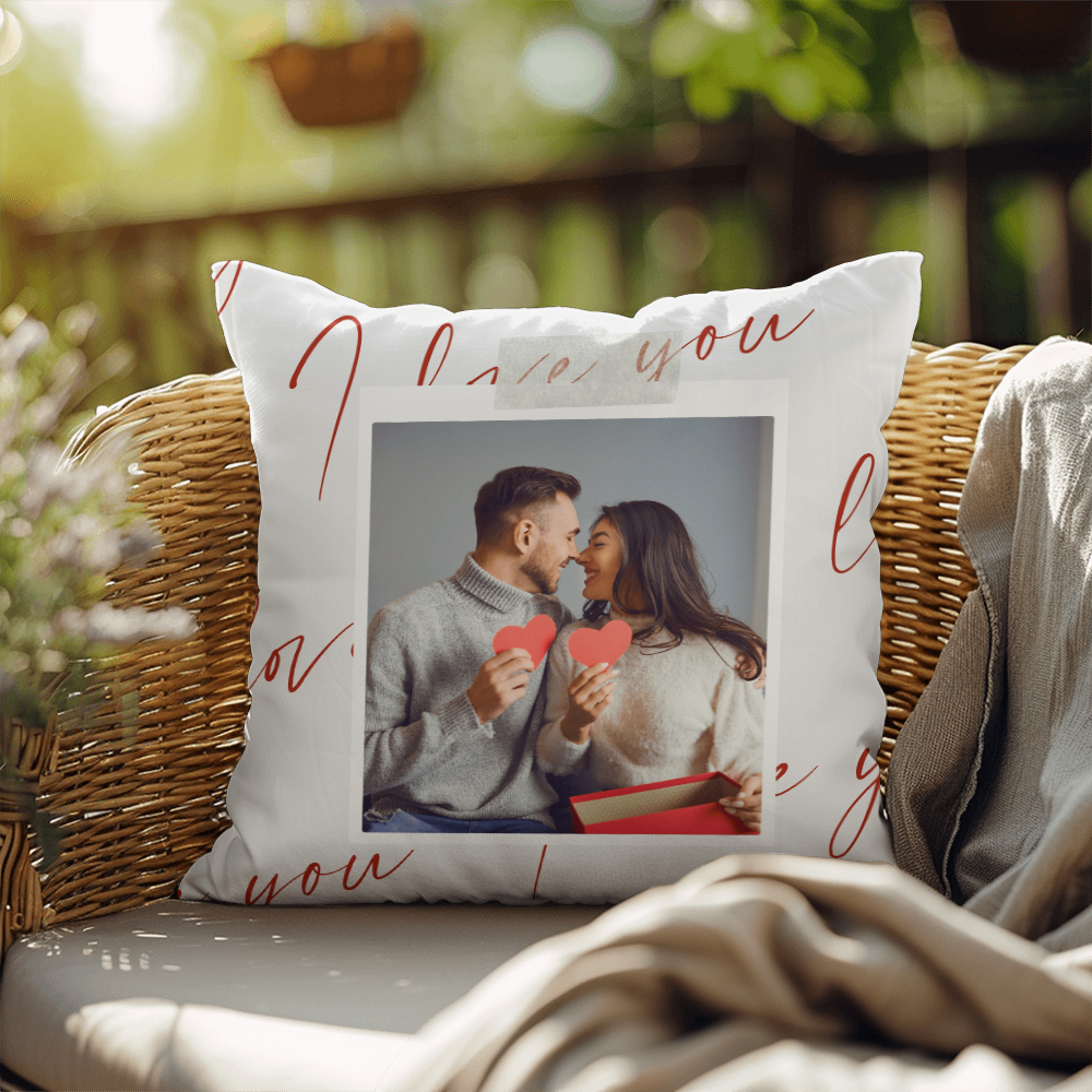 Personalize Valentines Day Indoor/Outdoor Pillow  3