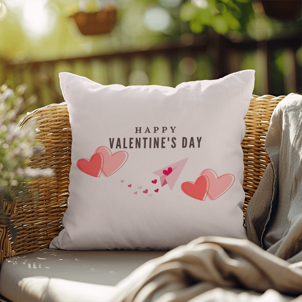 Personalize Valentines Day Indoor/Outdoor Pillow  1