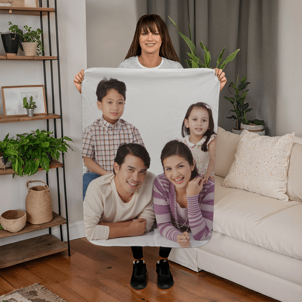 Sherpa Fleece Blanket Portrait