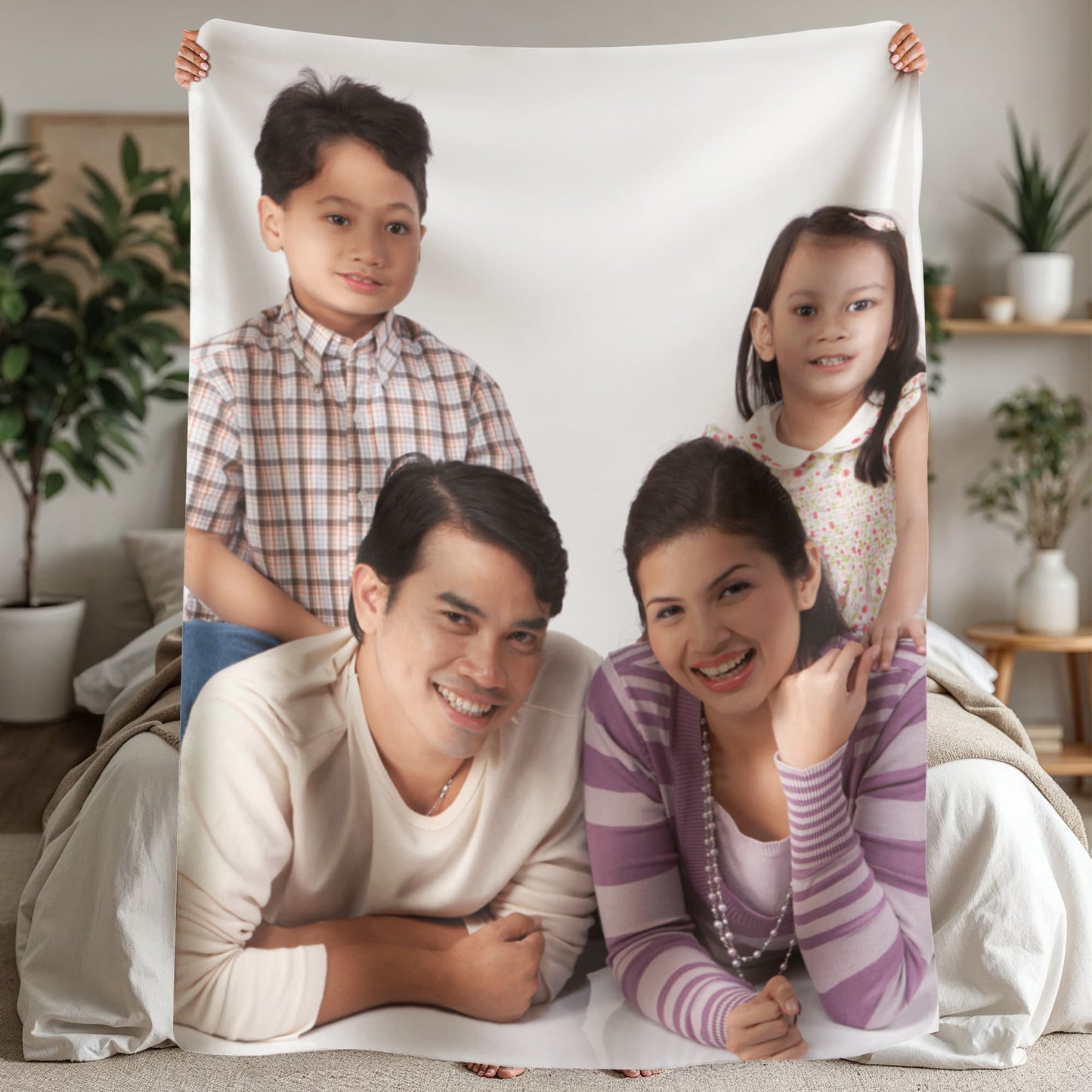 Sherpa Fleece Blanket Portrait