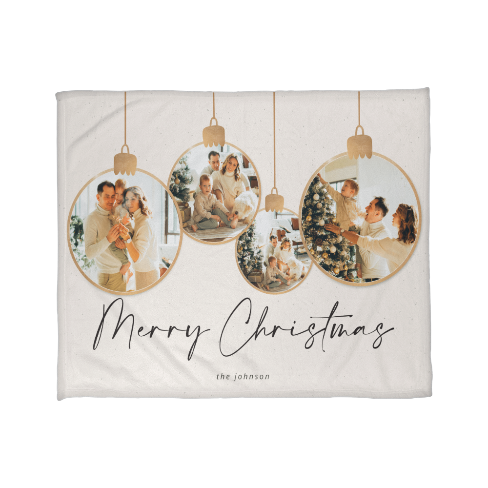 Christmas Personalized Coral Fleece Blanket 4 +