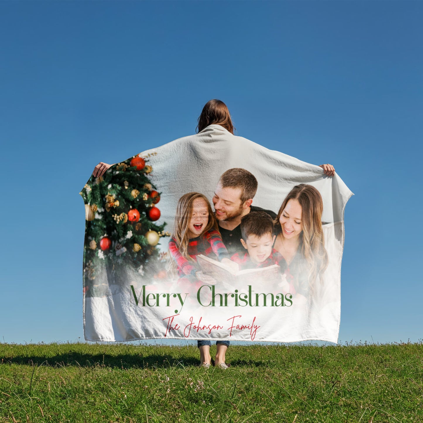 Christmas Personalized Coral Fleece Blanket 1 +