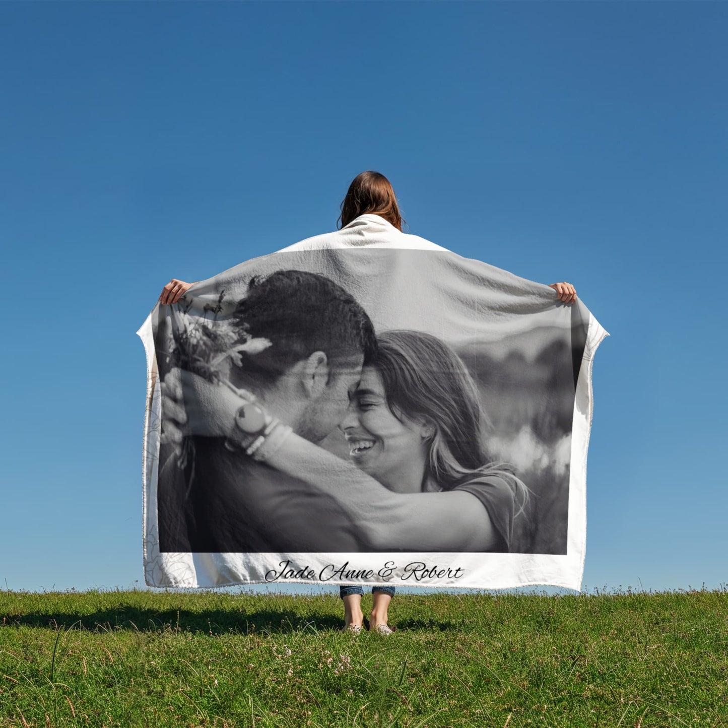 Personalized Couple Coral Fleece Blanket 1 +