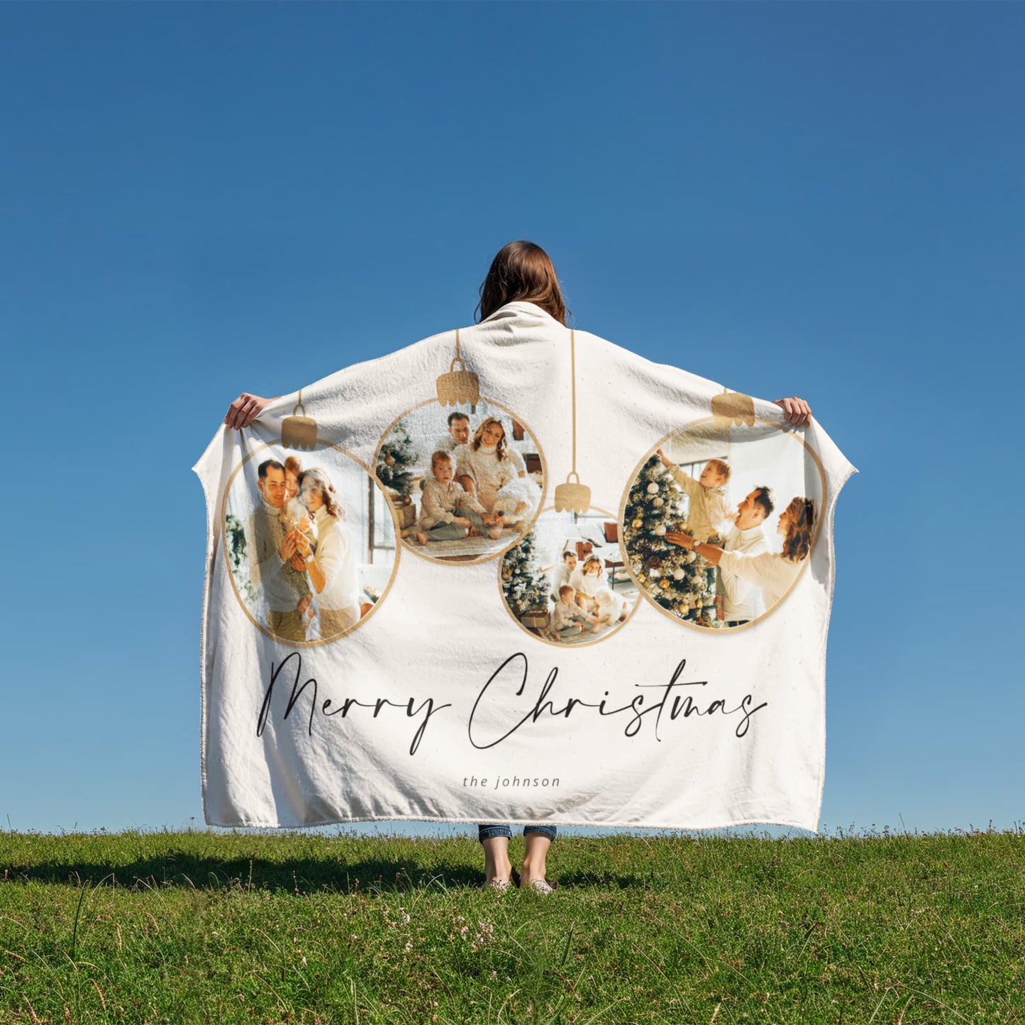 Christmas Personalized Coral Fleece Blanket 4 +