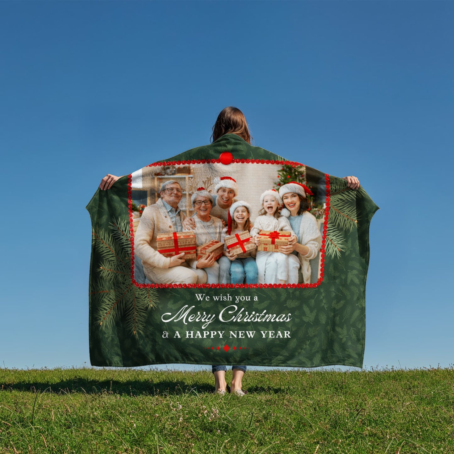 Christmas Personalized Coral Fleece Blanket 3 +