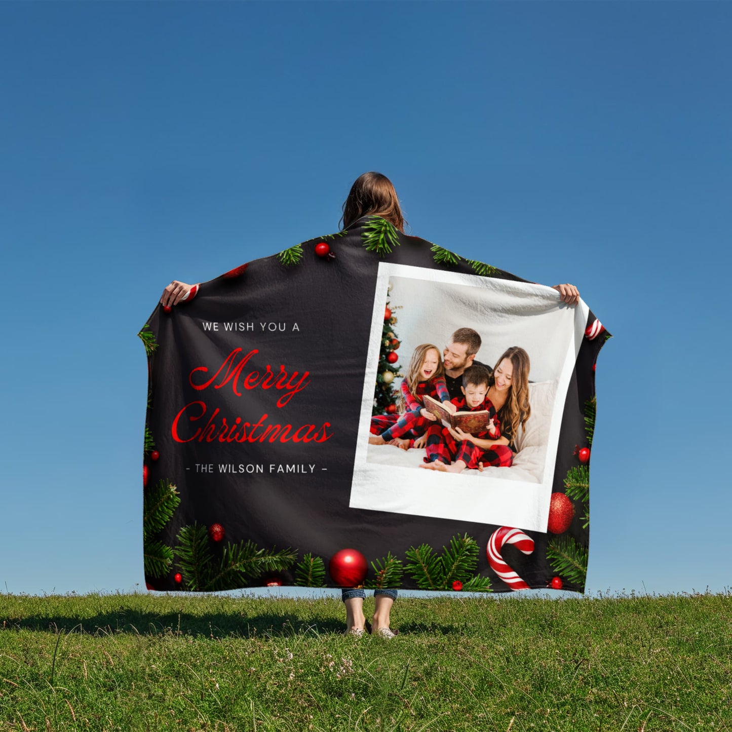 Christmas Personalized Coral Fleece Blanket 5 +