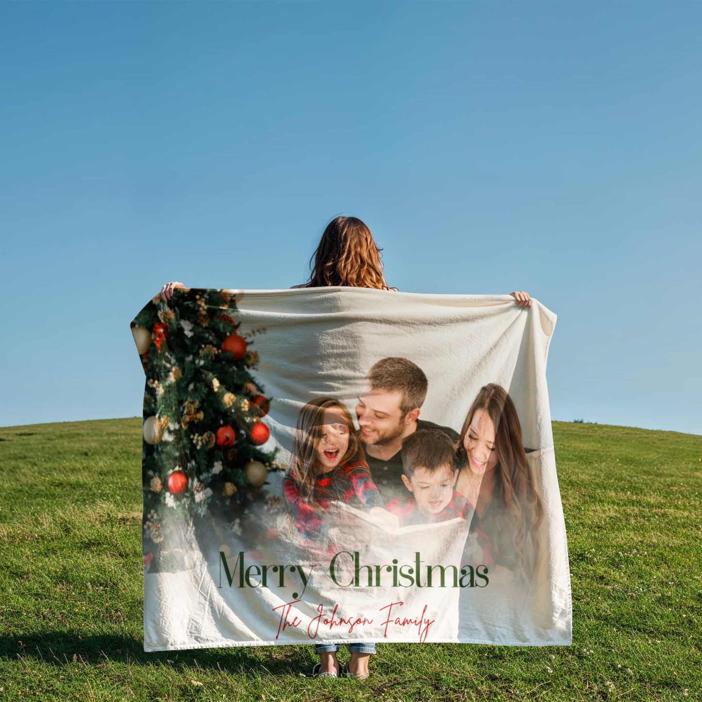 Christmas Personalized Coral Fleece Blanket 1 +