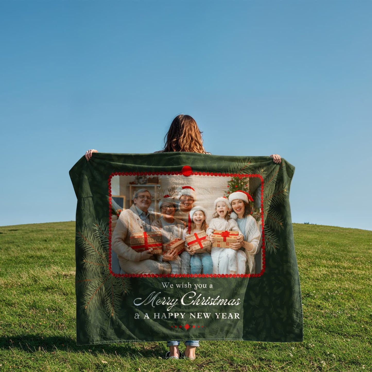 Christmas Personalized Coral Fleece Blanket 3 +
