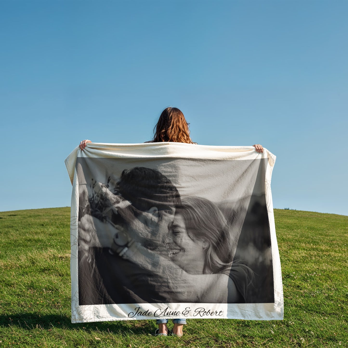 Personalized Couple Coral Fleece Blanket 1 +