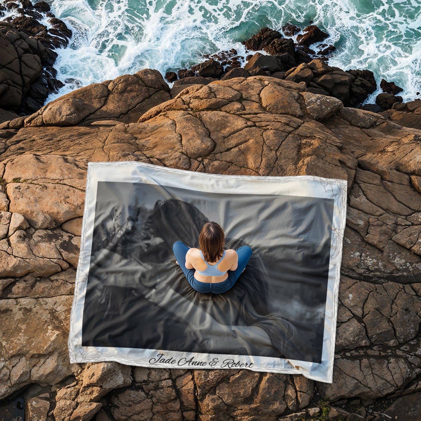 Personalized Couple Coral Fleece Blanket 1 +