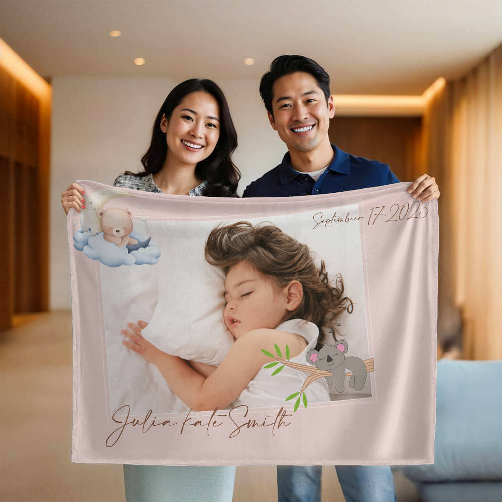 Personalized Baby Mink Touch Blanket 2 +