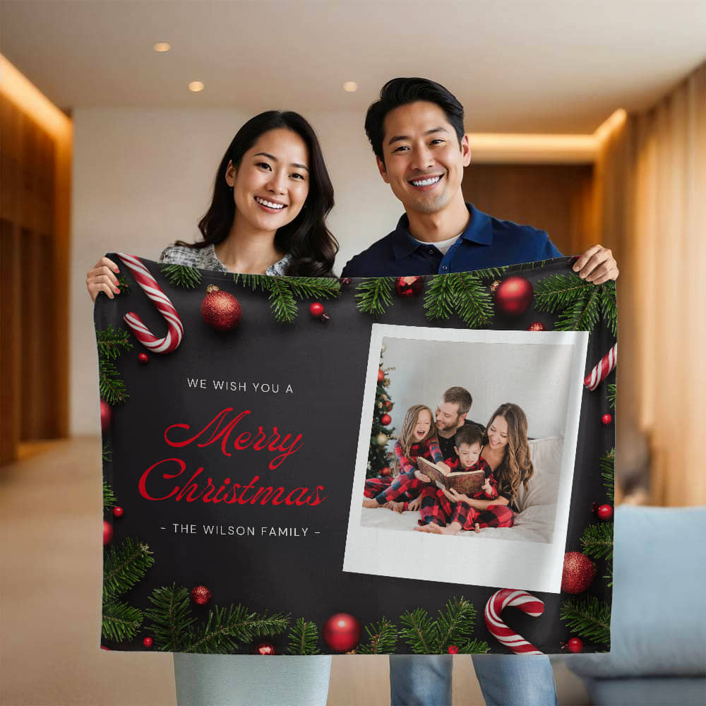 Christmas Personalized Mink Touch Blanket 5 +