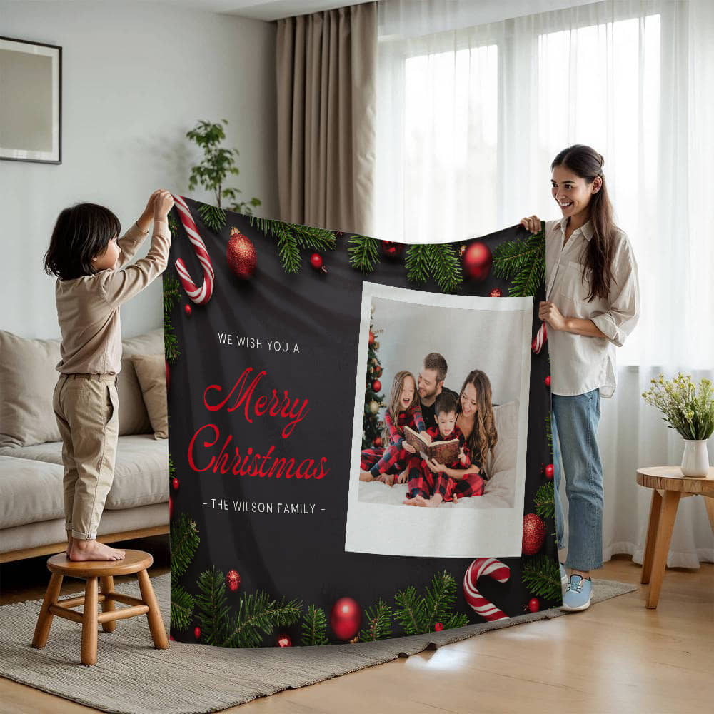 Christmas Personalized Mink Touch Blanket 5 +