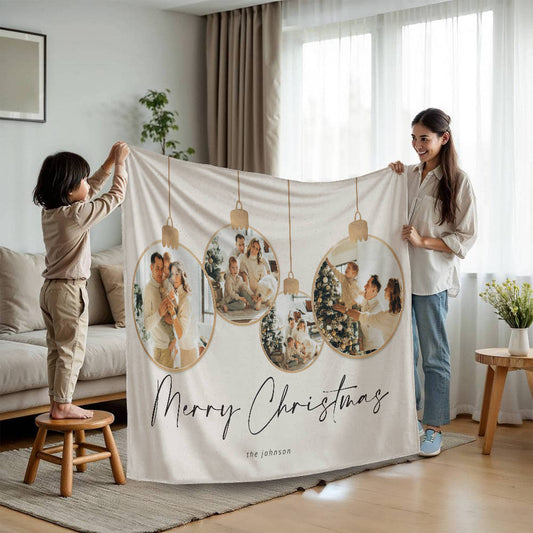 Christmas Personalized Mink Touch Blanket 4  +