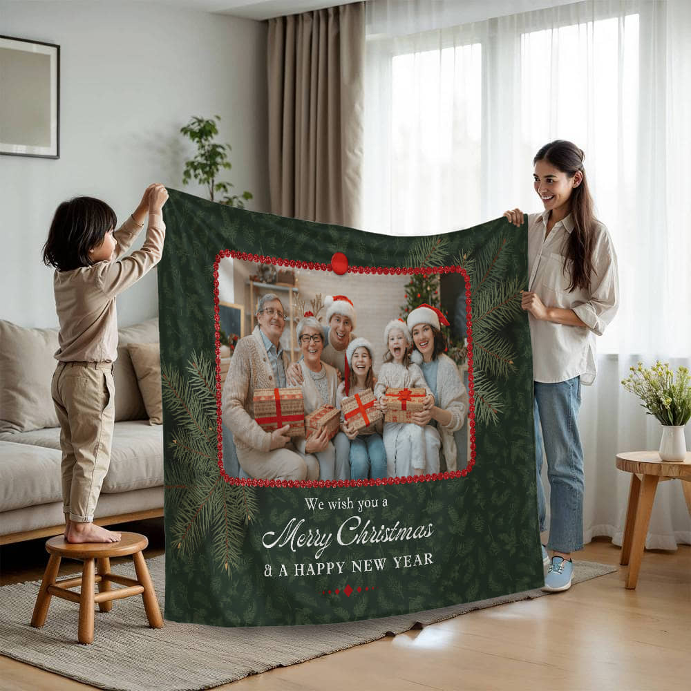 Christmas Personalized Mink Touch Blanket 3 +
