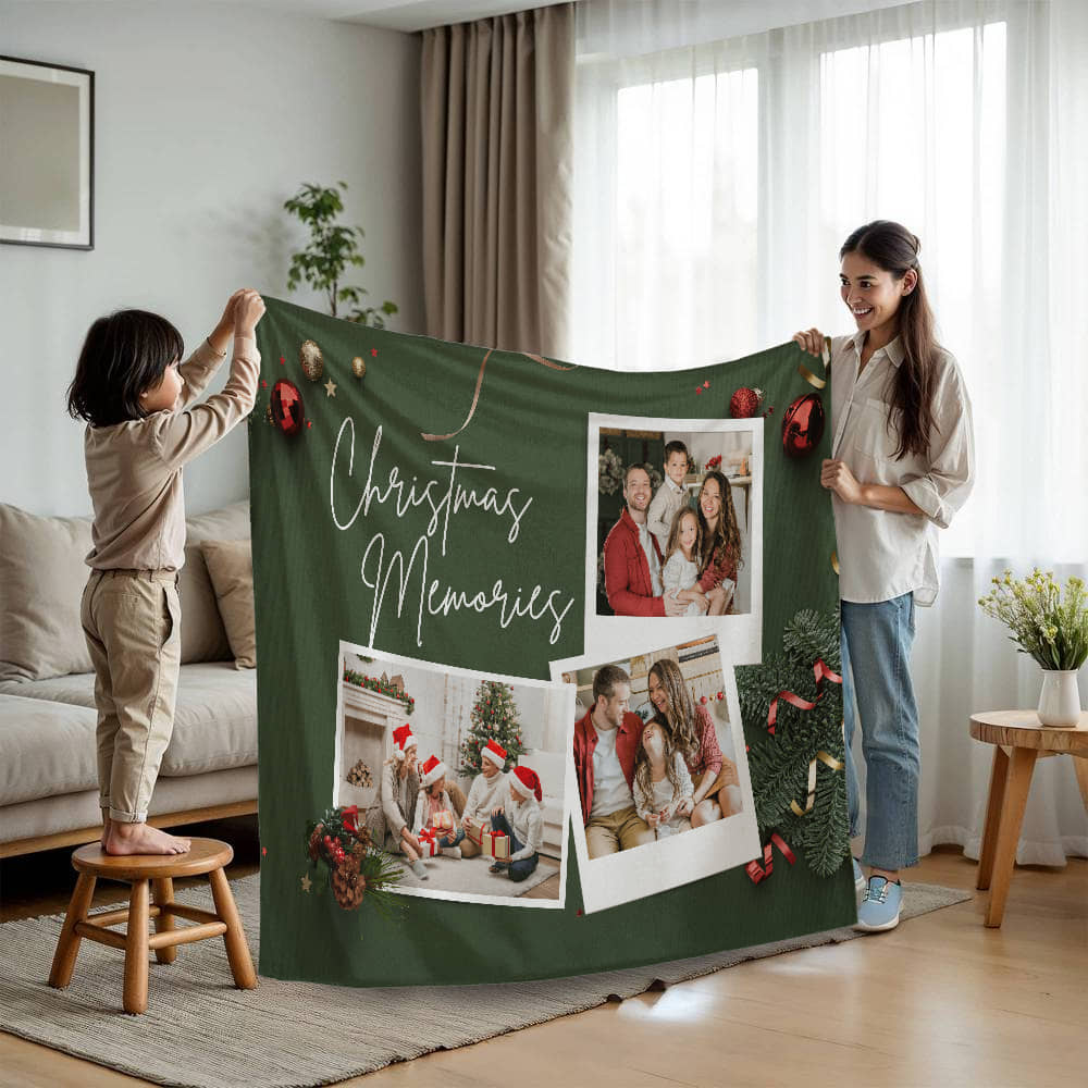 Christmas Personalized Mink Touch Blanket 2  +