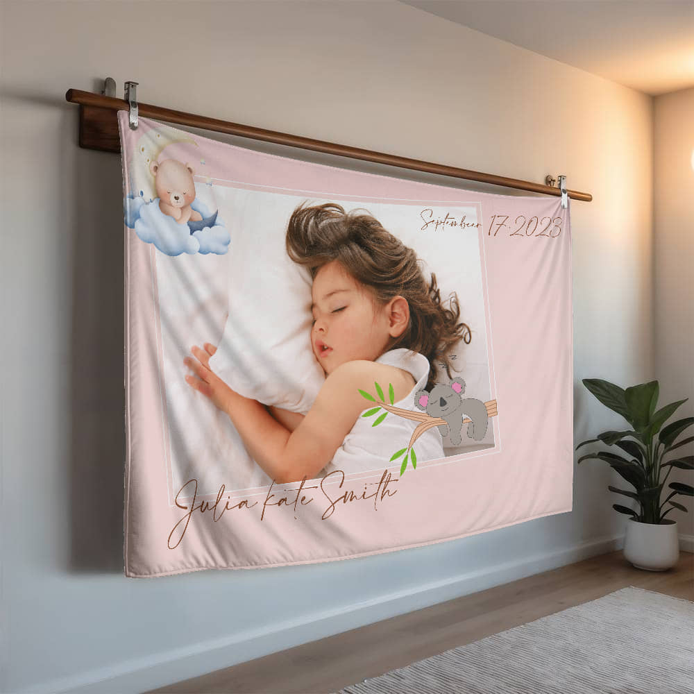 Personalized Baby Mink Touch Blanket 2 +
