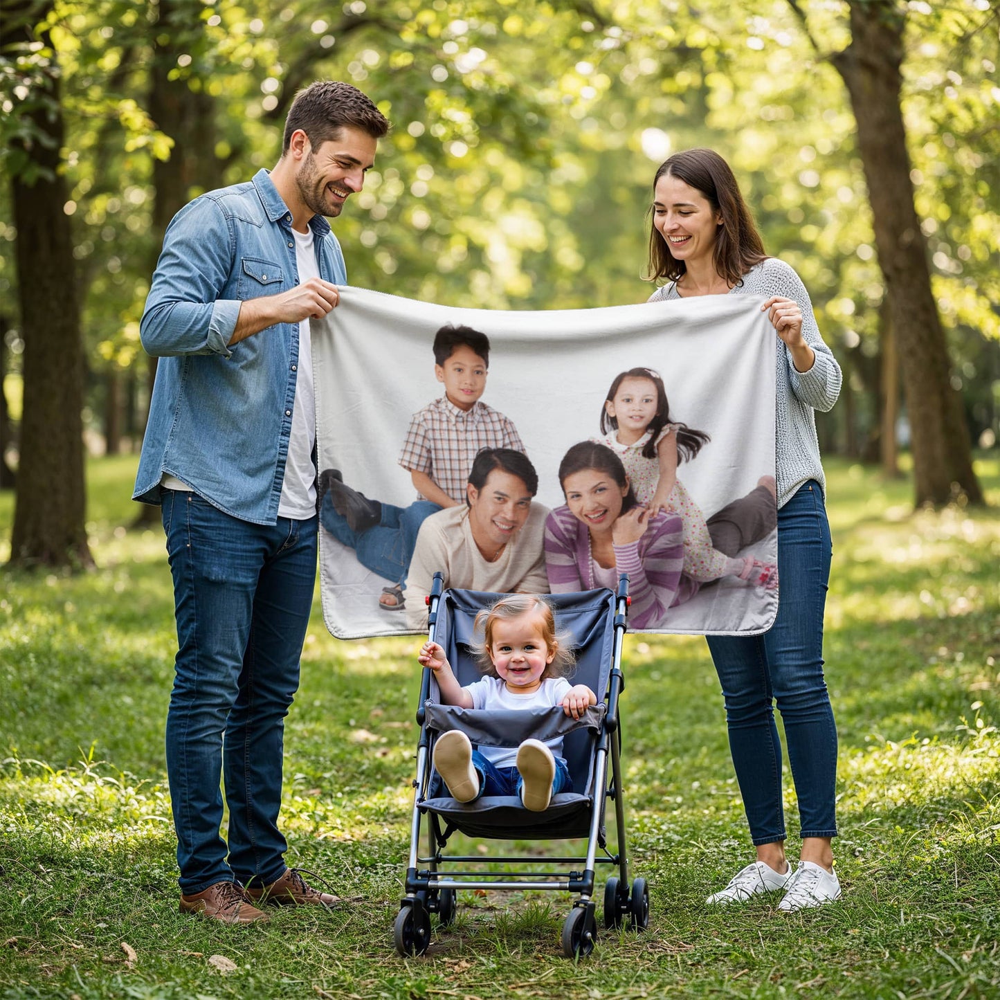 Sherpa Fleece Blanket Landscape