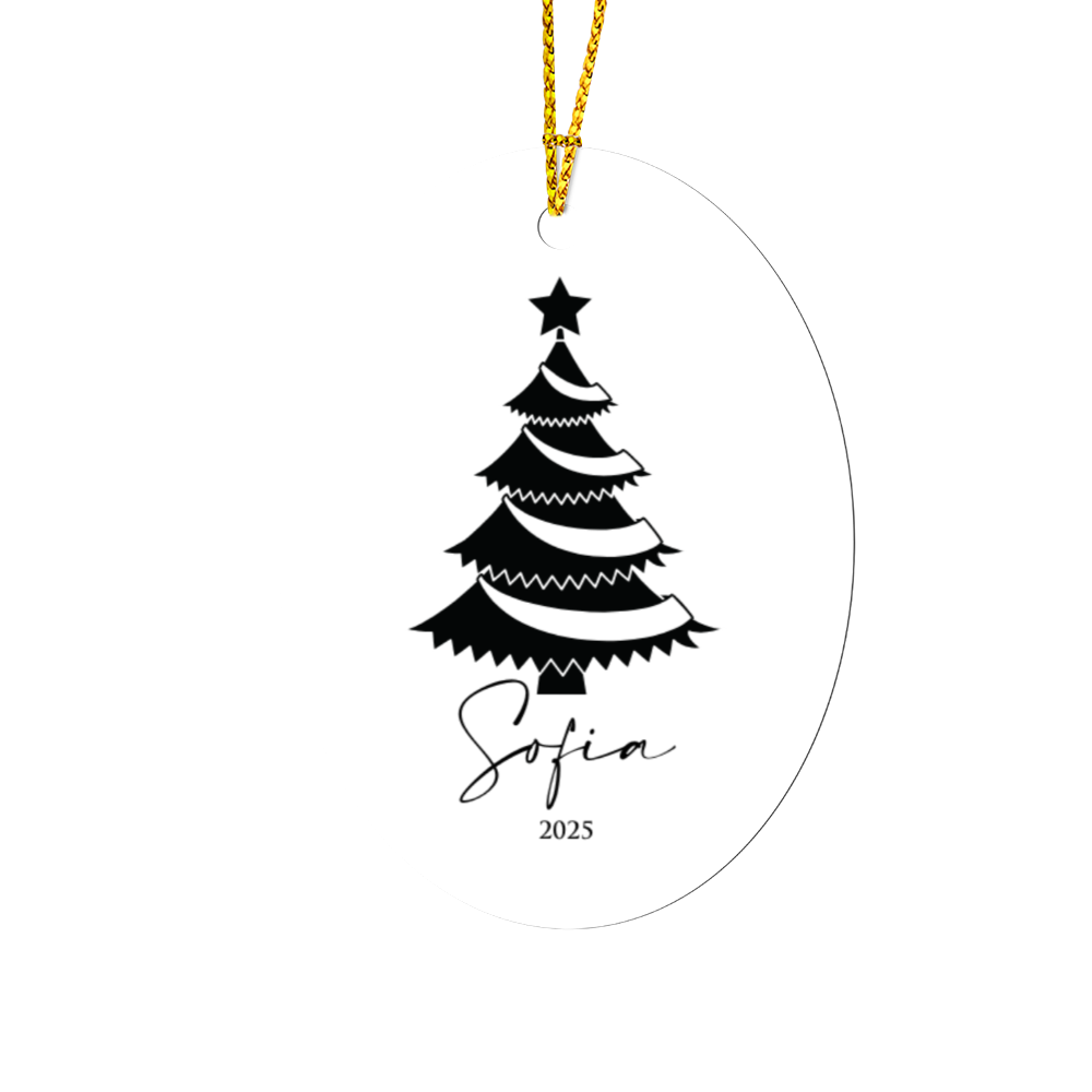 Personalized Christmas Oval Ornaments +