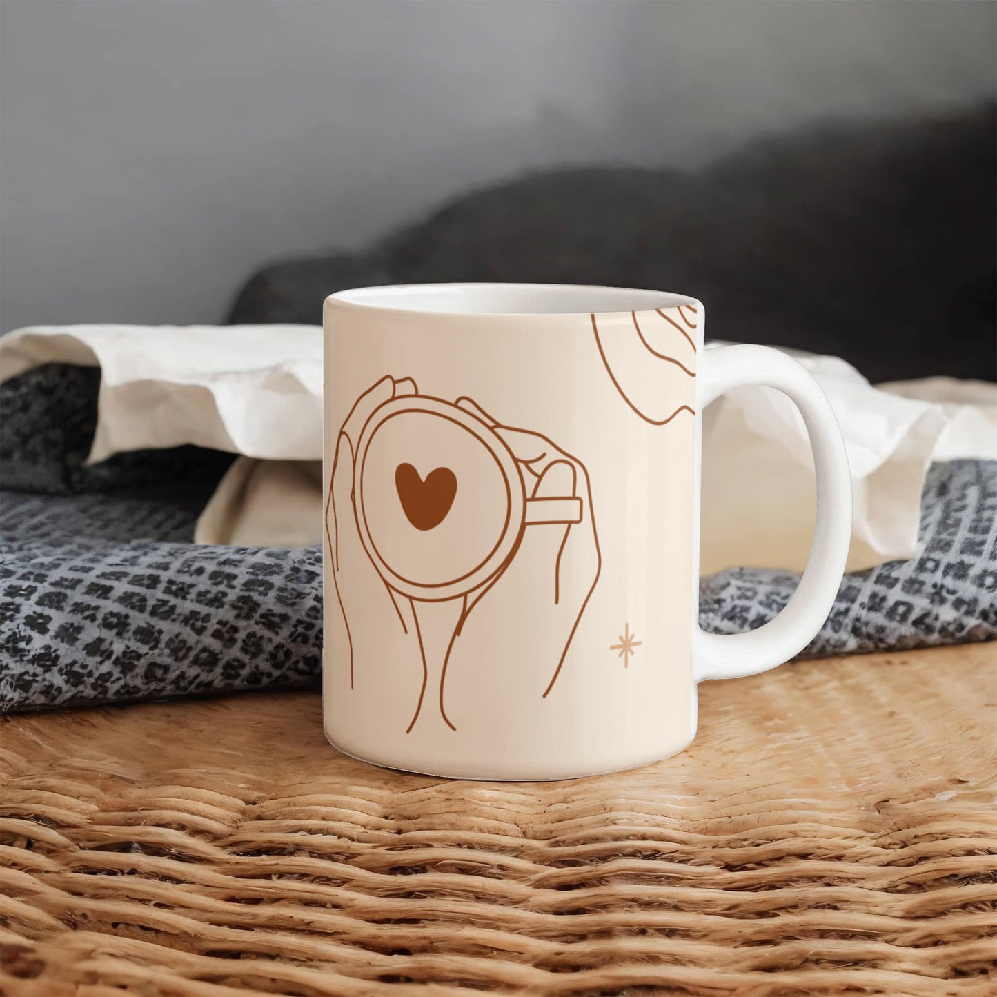 Personalized Upload Your Design White Ceramic Mug