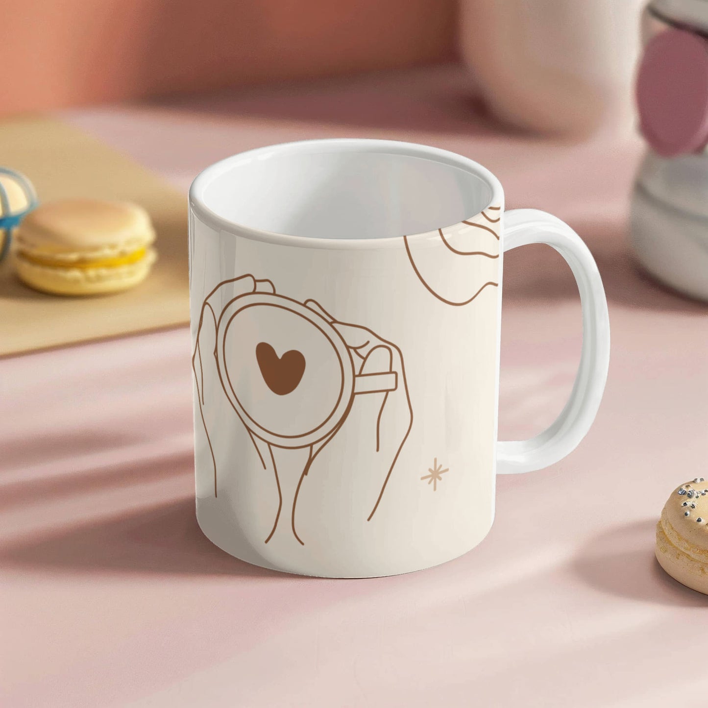 Personalized Upload Your Design White Ceramic Mug