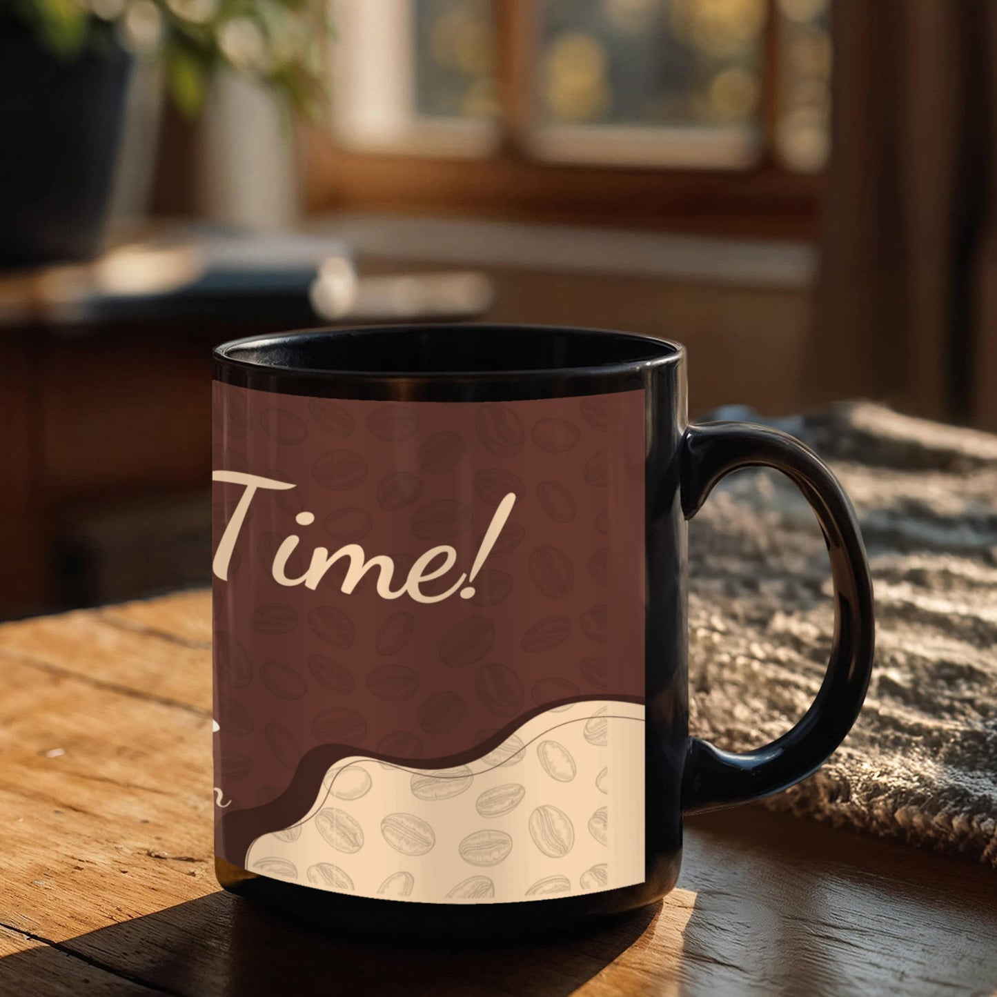Personalized Black Ceramic Mug