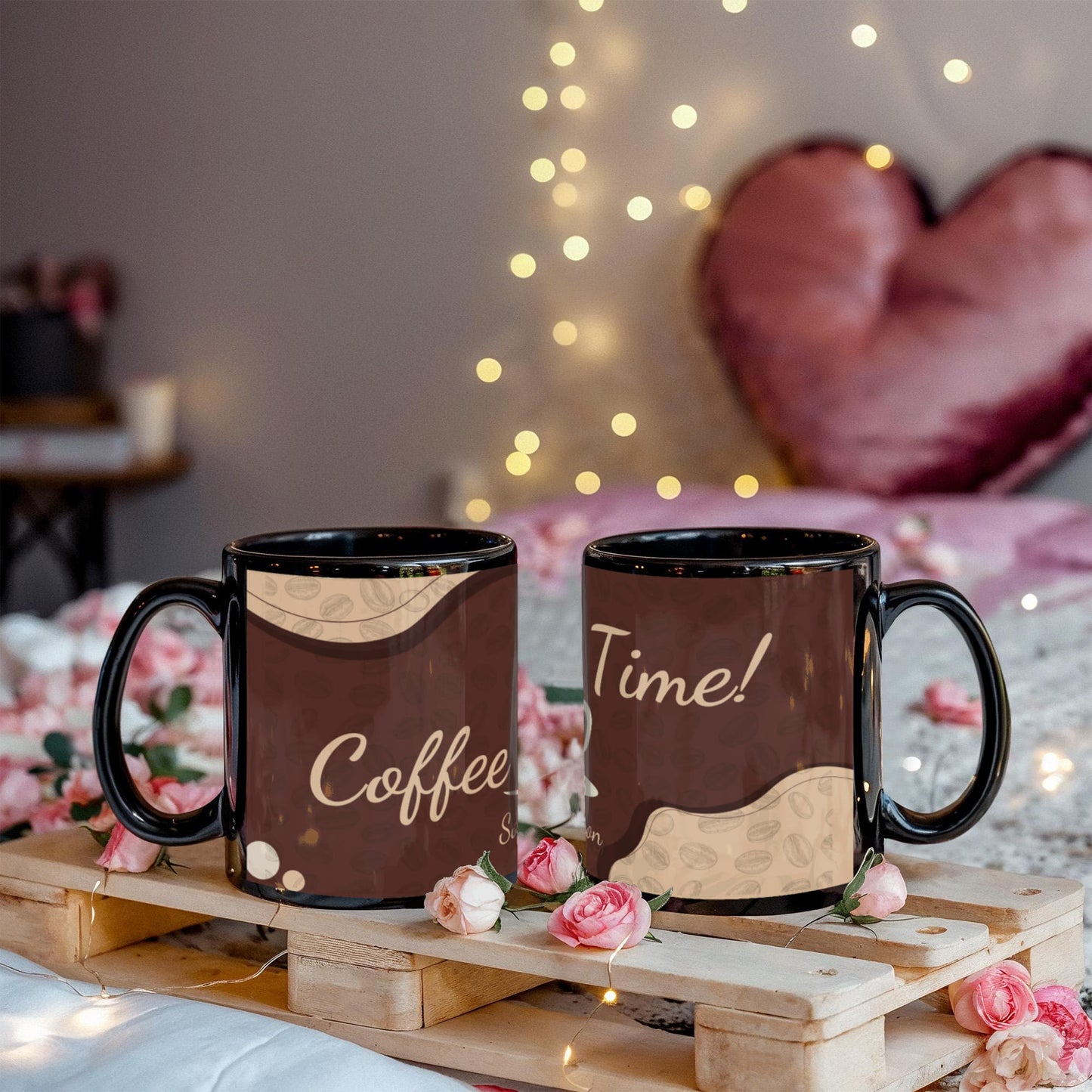 Personalized Black Ceramic Mug