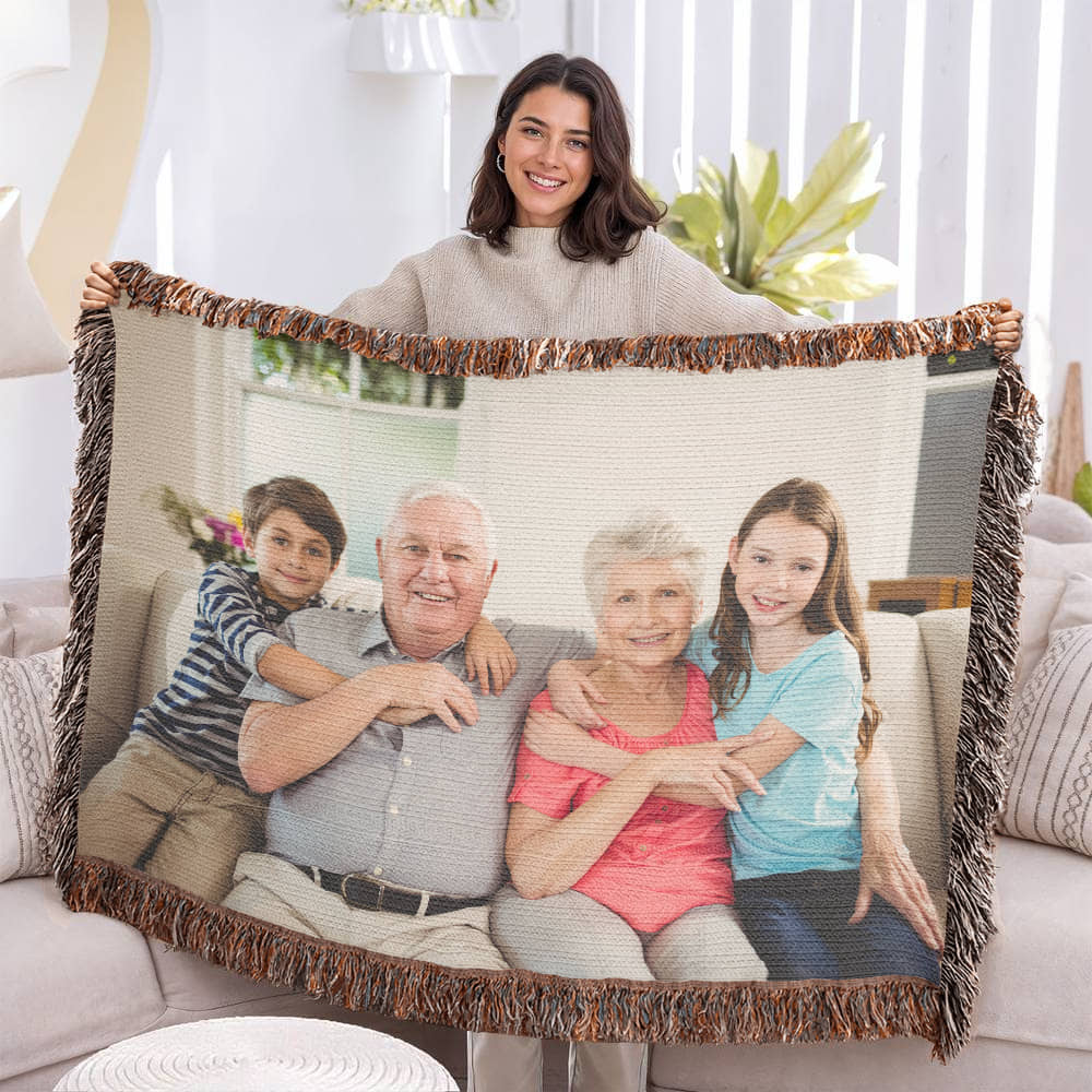 Photo Heirloom Woven Blanket (Landscape) UPLOAD