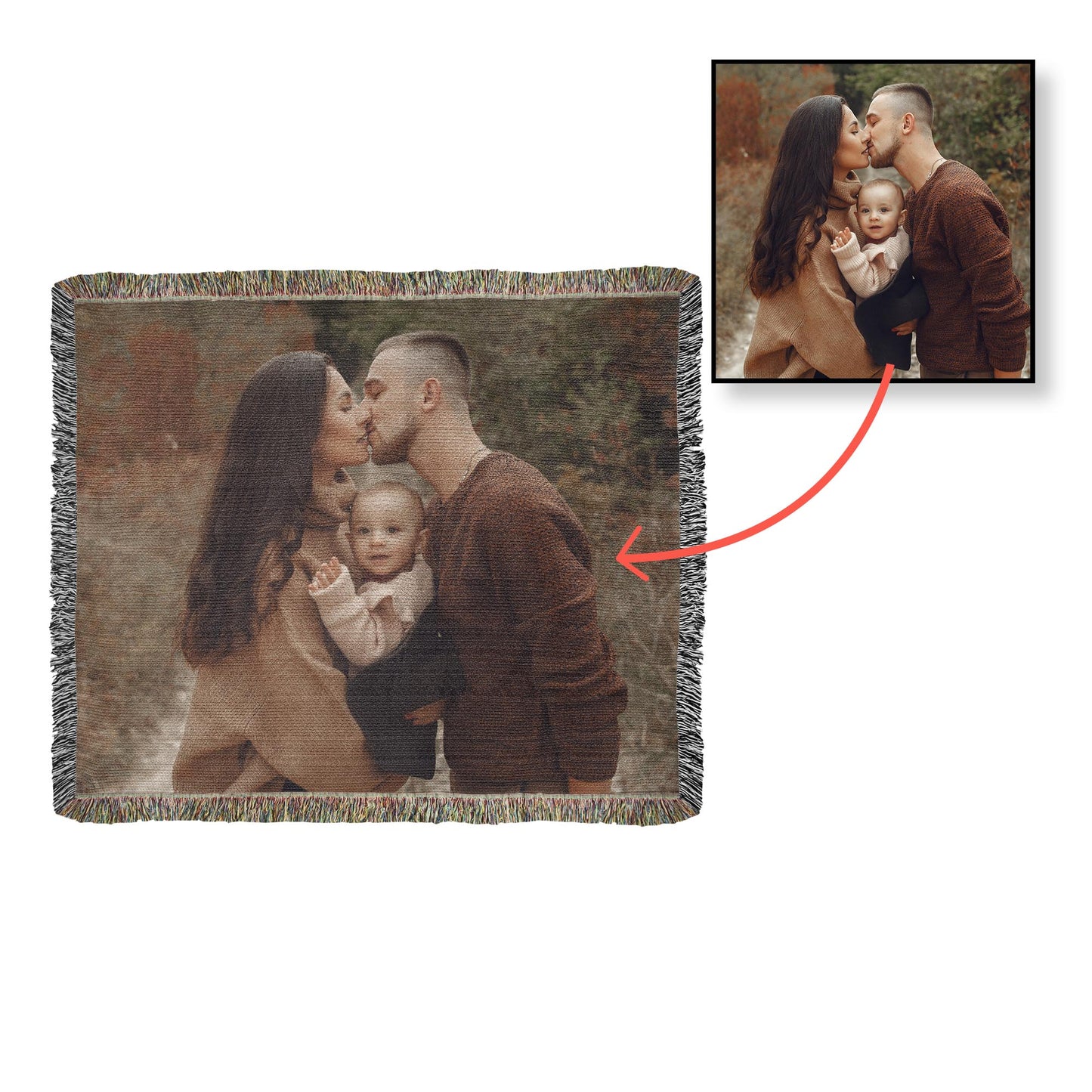 Photo Heirloom Woven Blanket (Landscape) UPLOAD