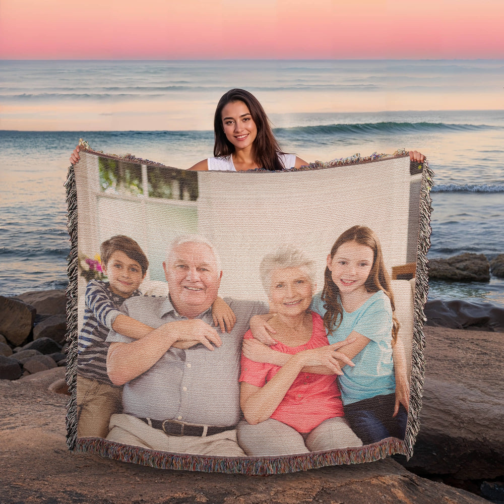 Photo Heirloom Woven Blanket (Landscape) UPLOAD
