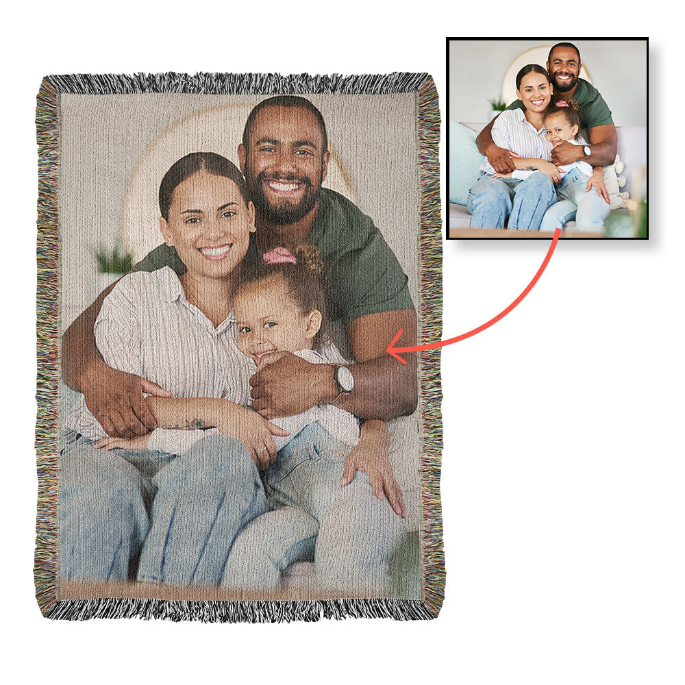 Photo Heirloom Woven Blanket (Portrait) UPLOAD