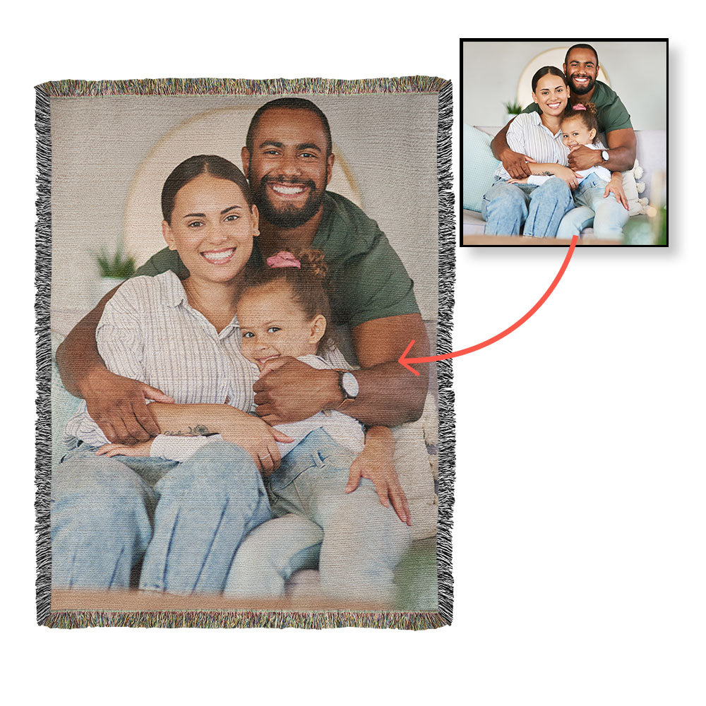 Photo Heirloom Woven Blanket (Portrait) UPLOAD