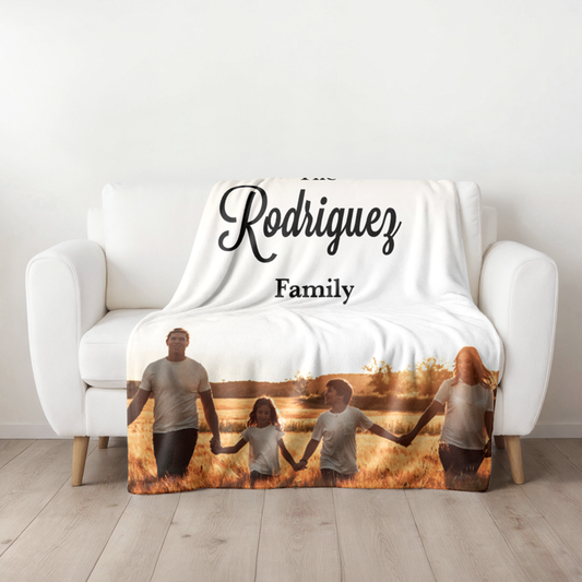 Velveteen Plush Blanket - Family