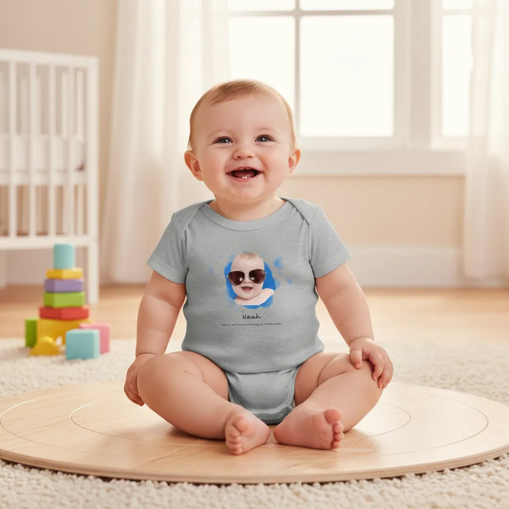6516A Gerber ONESIES® Brand Short Sleeve Bodysuits Front Print