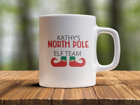 Ceramic Mug (11oz White) - Christmas Design 2024 - North Pole Elf Team