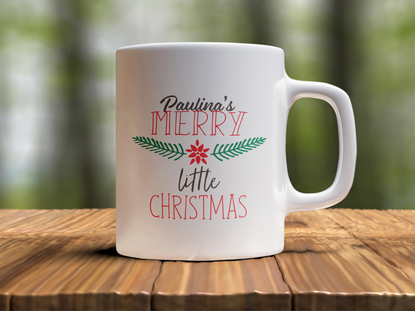 Ceramic Mug (11oz White) - Christmas Design 2024 - Merry Little Christmas