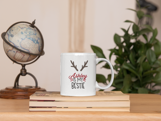 Ceramic Mug (11oz White) - Christmas Design 2024 - My Bestie