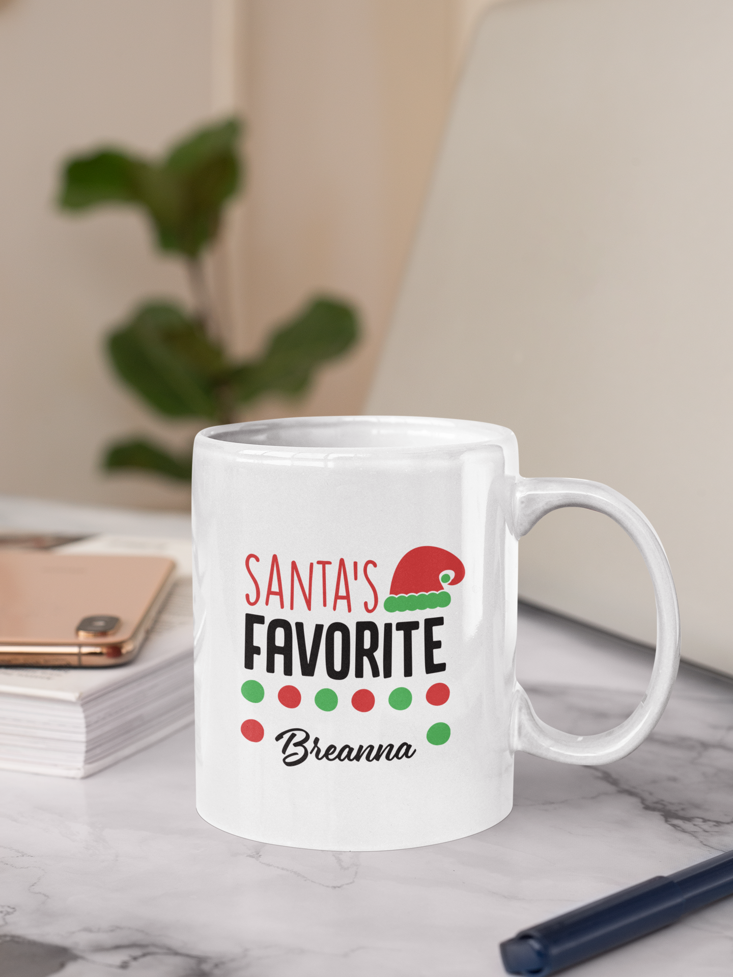 Ceramic Mug (11oz White) - Christmas Design 2024 - Santa's Favorite