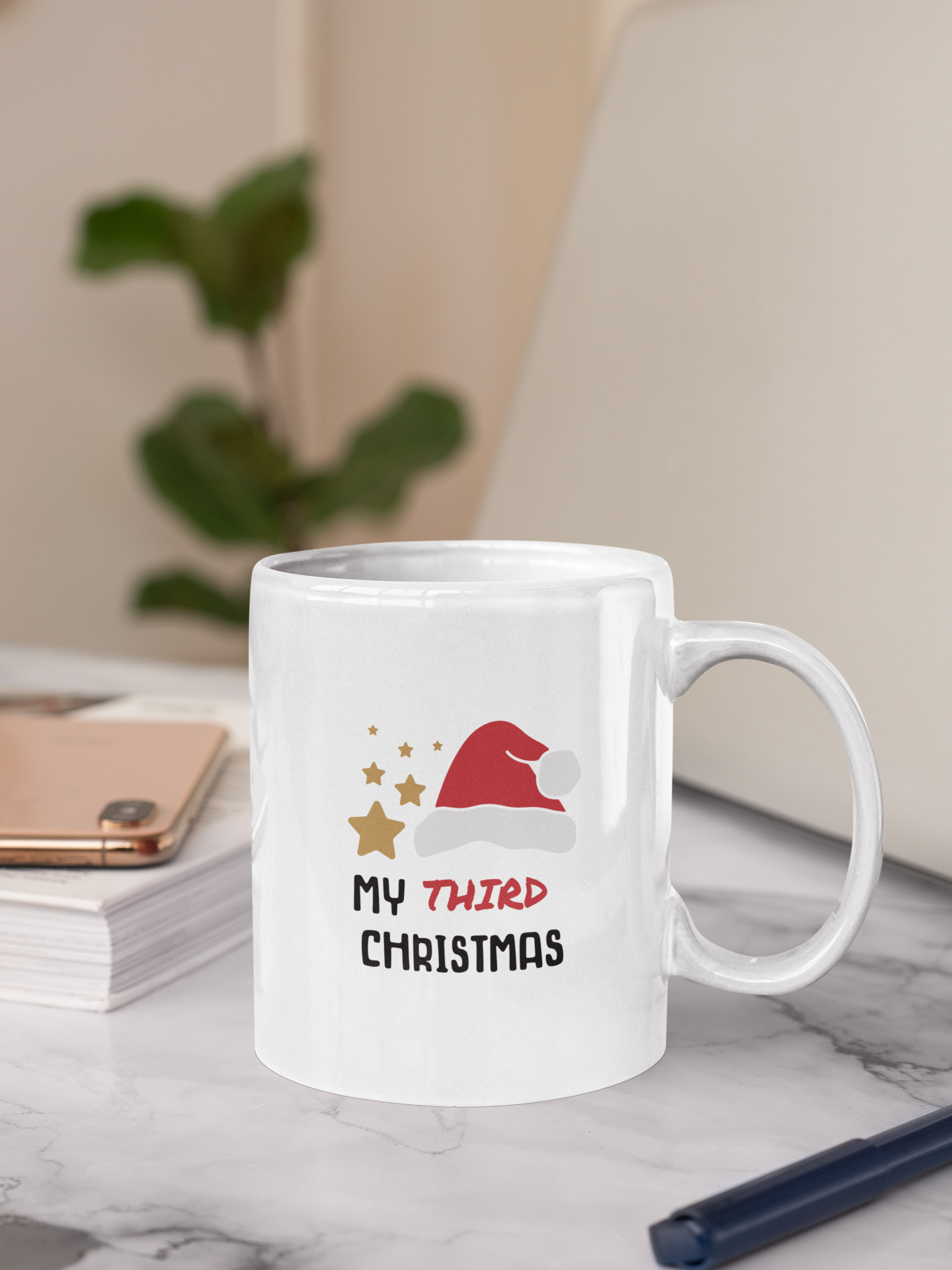 Ceramic Mug (11oz White) - Christmas Design 2024 - My # Christmas 2